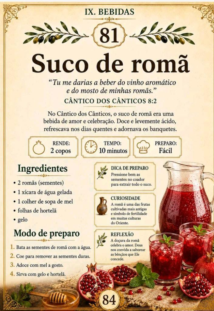 Página de exemplo 6 da coleção 100 Receitas Bíblicas
