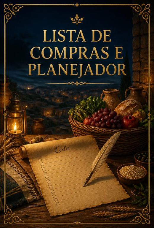 Capa do e-book Lista de Compras e Planejador Semanal