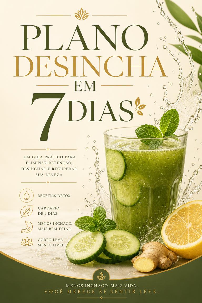Capa do e-book Plano Desincha em 7 Dias